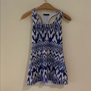 Kosmic Ikat Pattern Racerback Tank